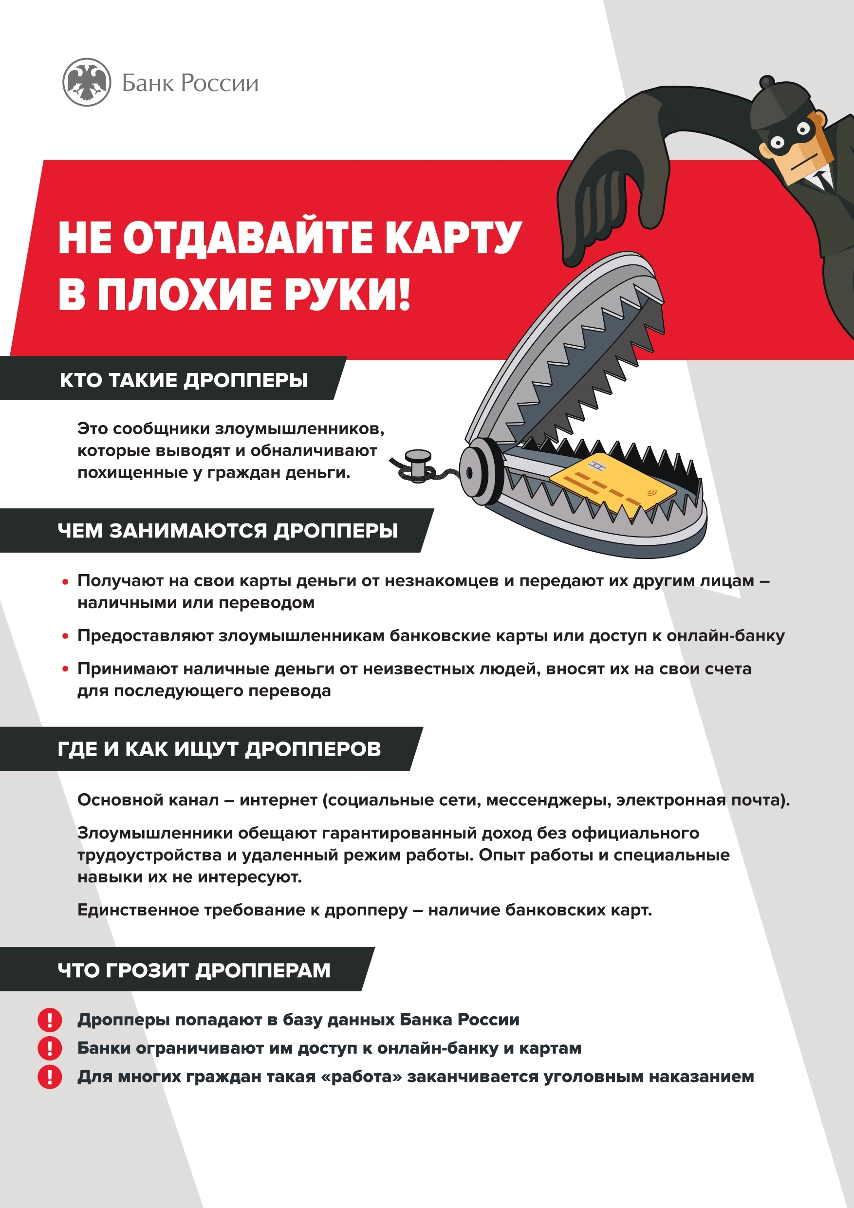 Остерегайтесь дропперов!.