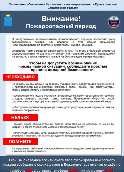 Внимание! Пожароопасный период. Внимание! Пожароопасный период.
