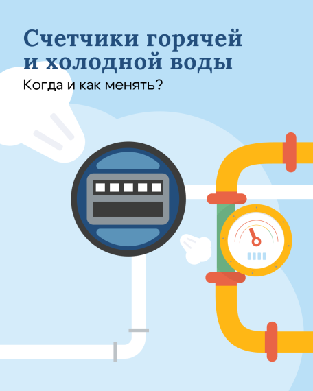 Замена счетчика воды. Замена счетчика воды.